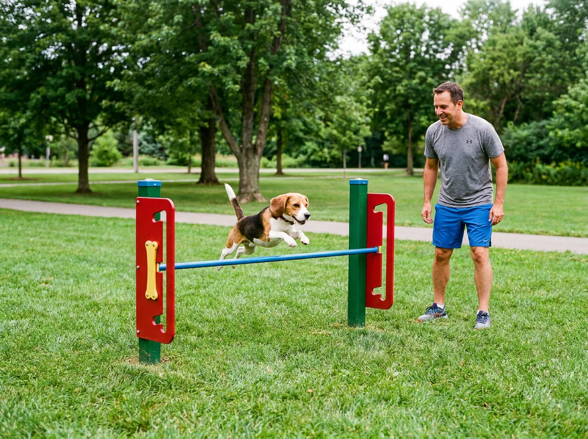 Barres de Saut 3 Niveaux - Parcours Agility Chien