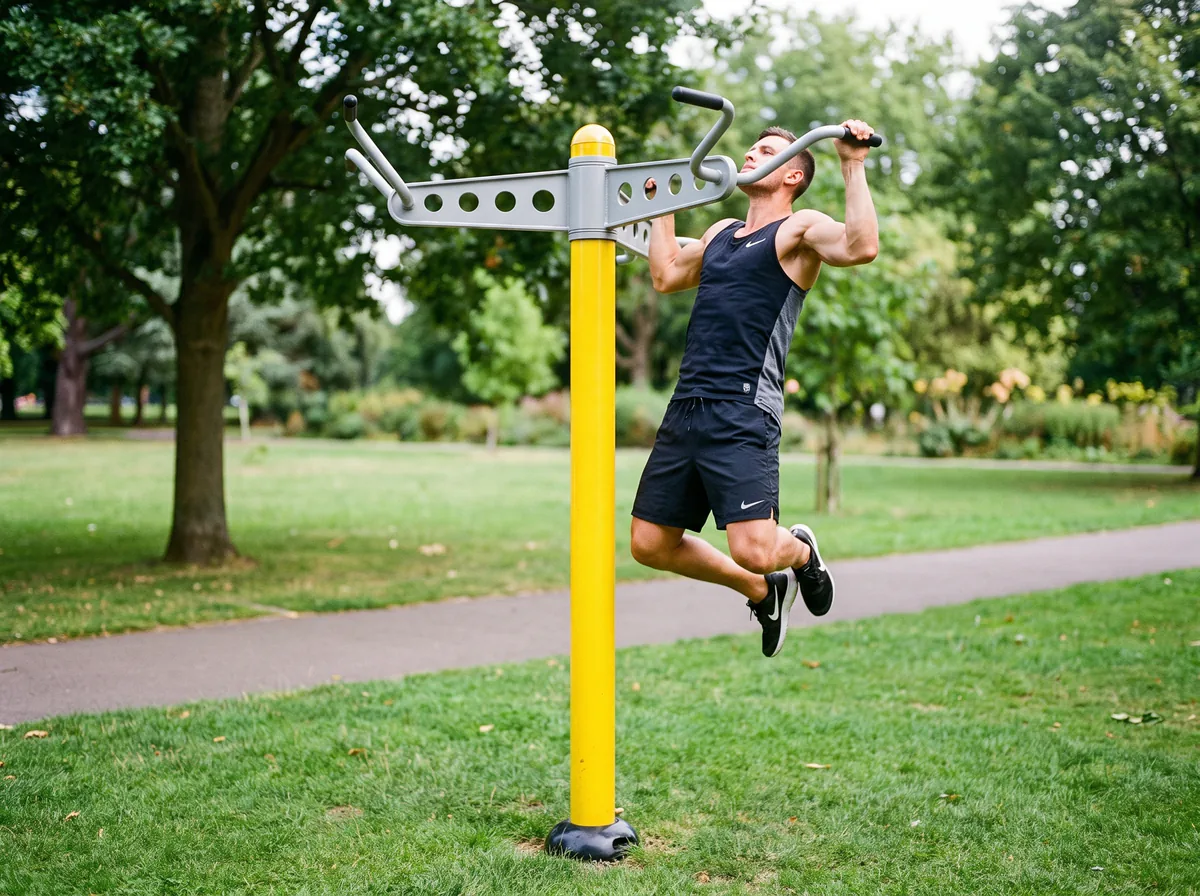 Triple Barres à Tractions - Appareil de Fitness Extérieur