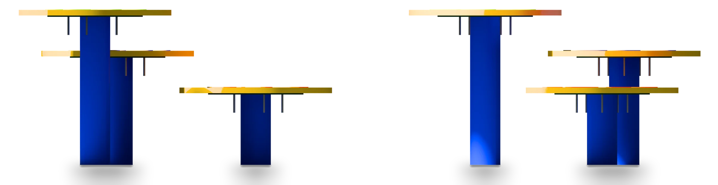 Triple Stand - Dog Agility course — Rendering