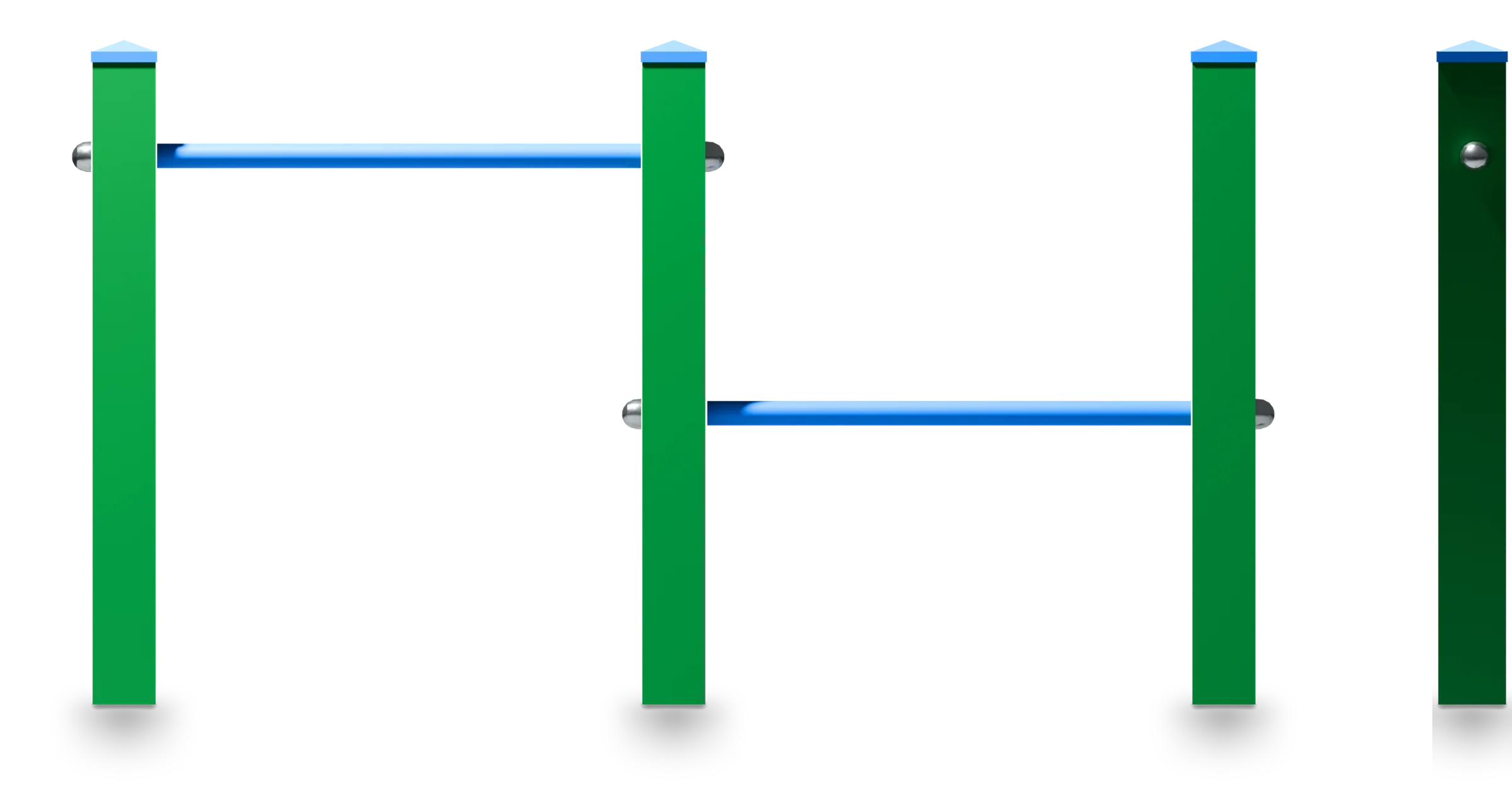 High Bars - Dog Agility Course — Rendering