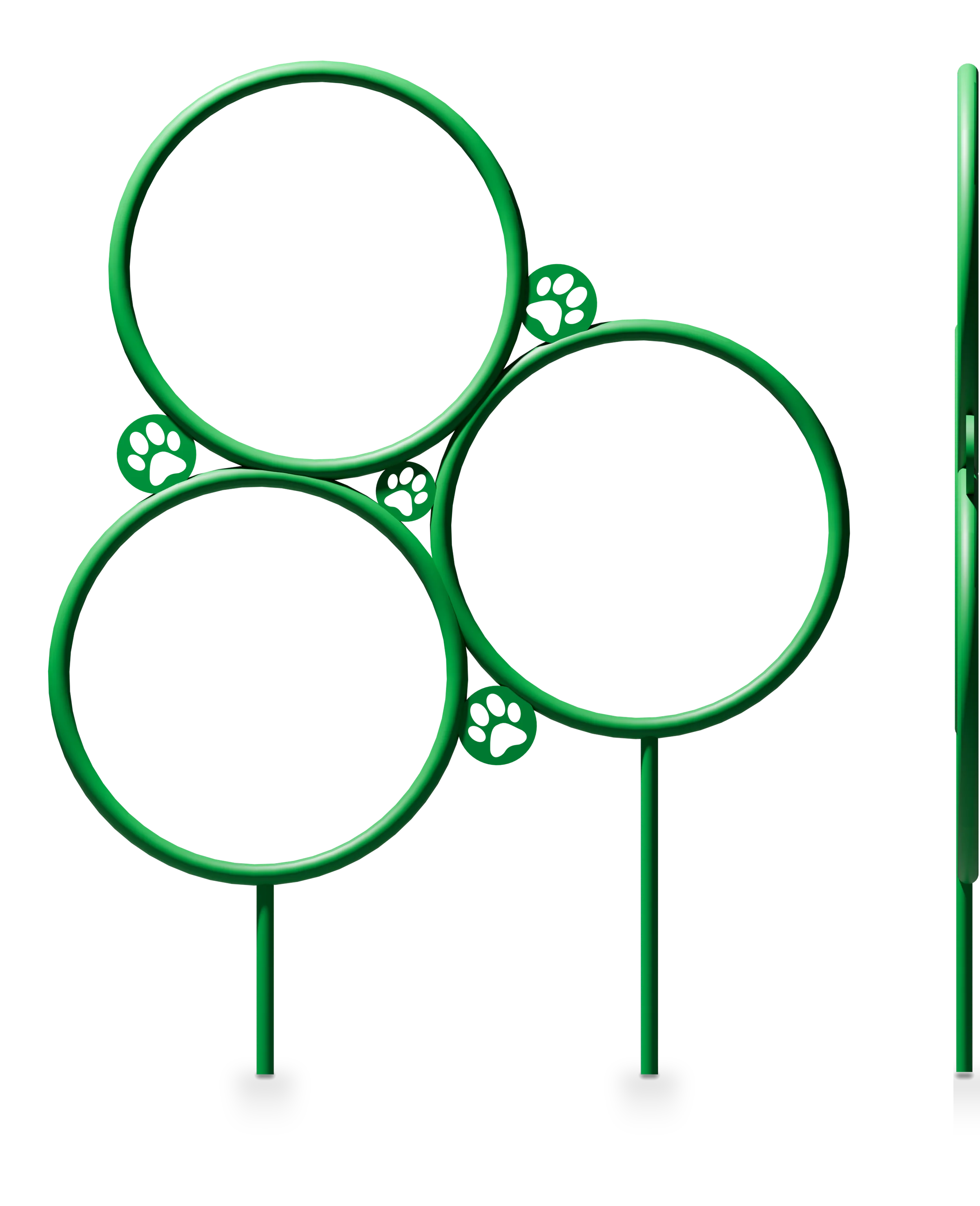 Triangle Rings - Dog Agility Course — Rendering