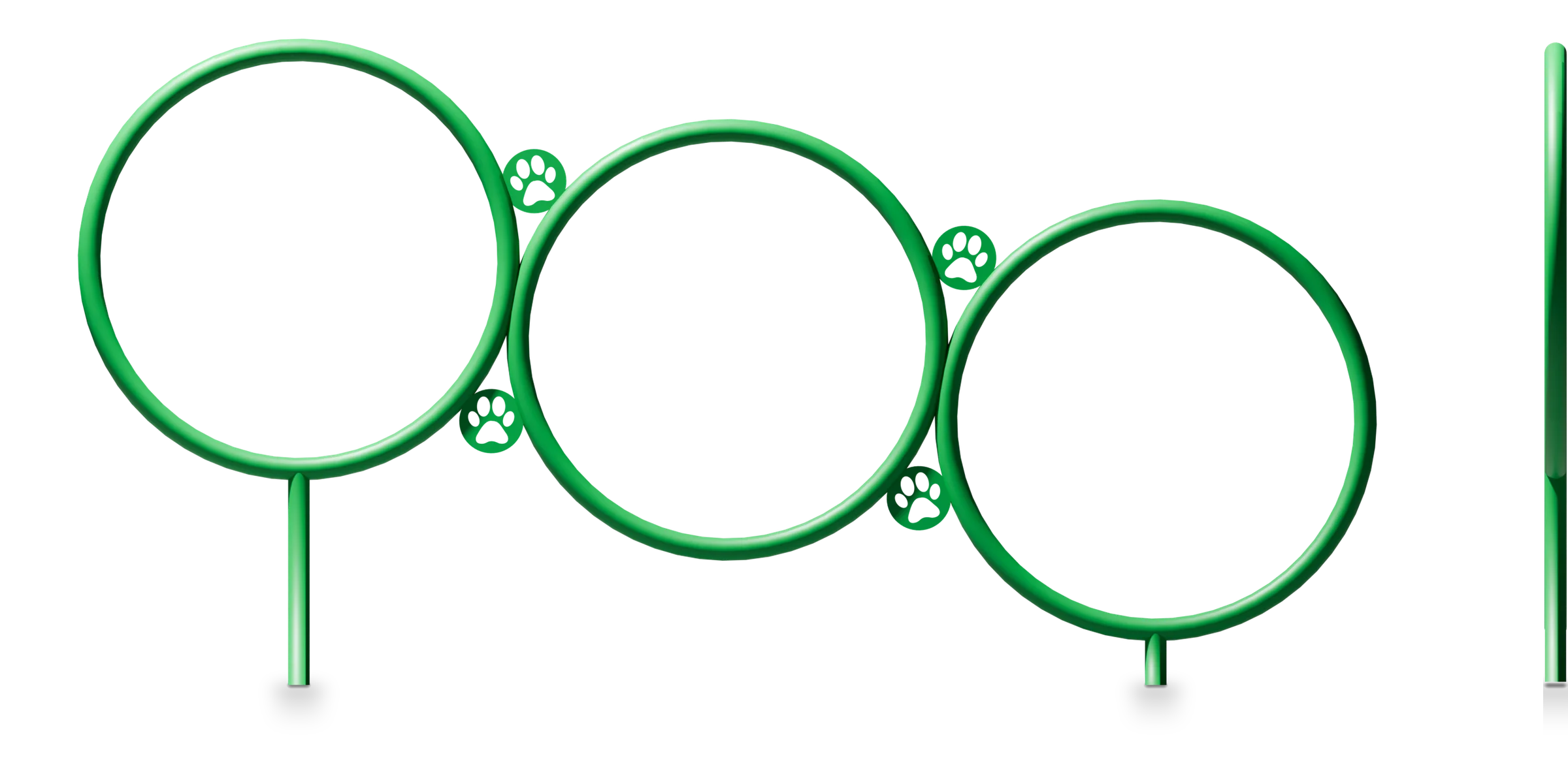 Line Rings - Dog Agility Course — Rendering