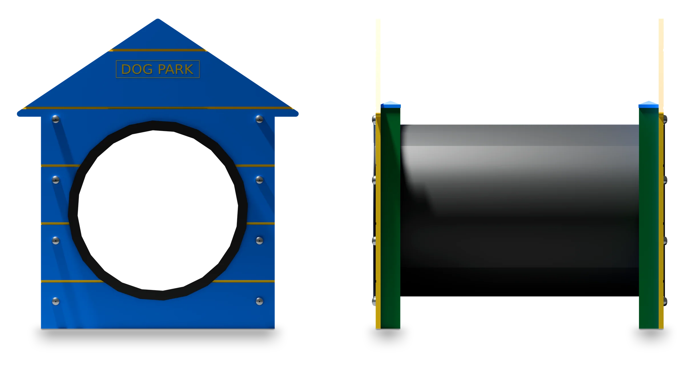 Tube Maison - Dog Agility course — Rendering