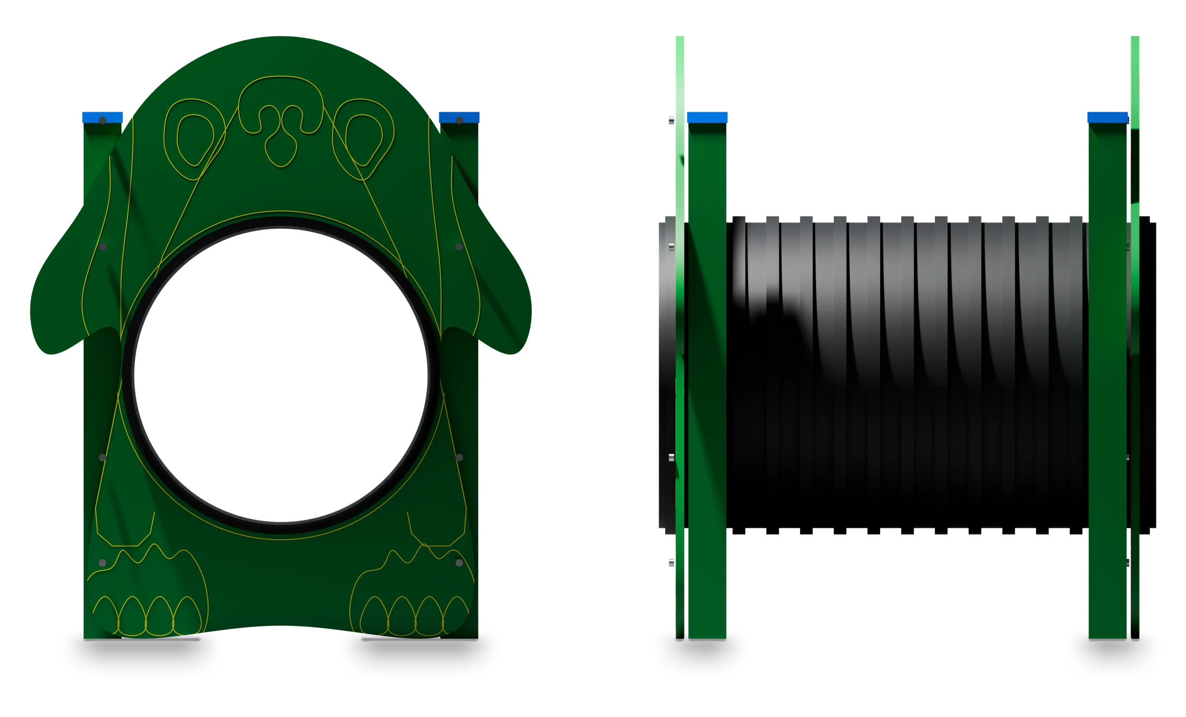 Tunnel Figiel - Dog agility course — Rendering