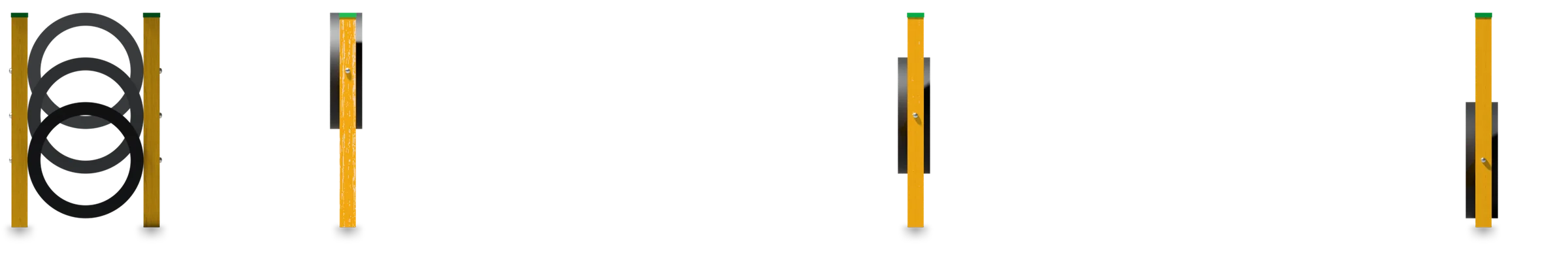 Triple Hoop - Dog Agility Course — Rendering