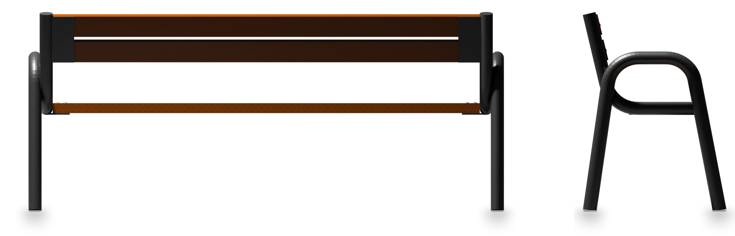 Classic bench — Rendering