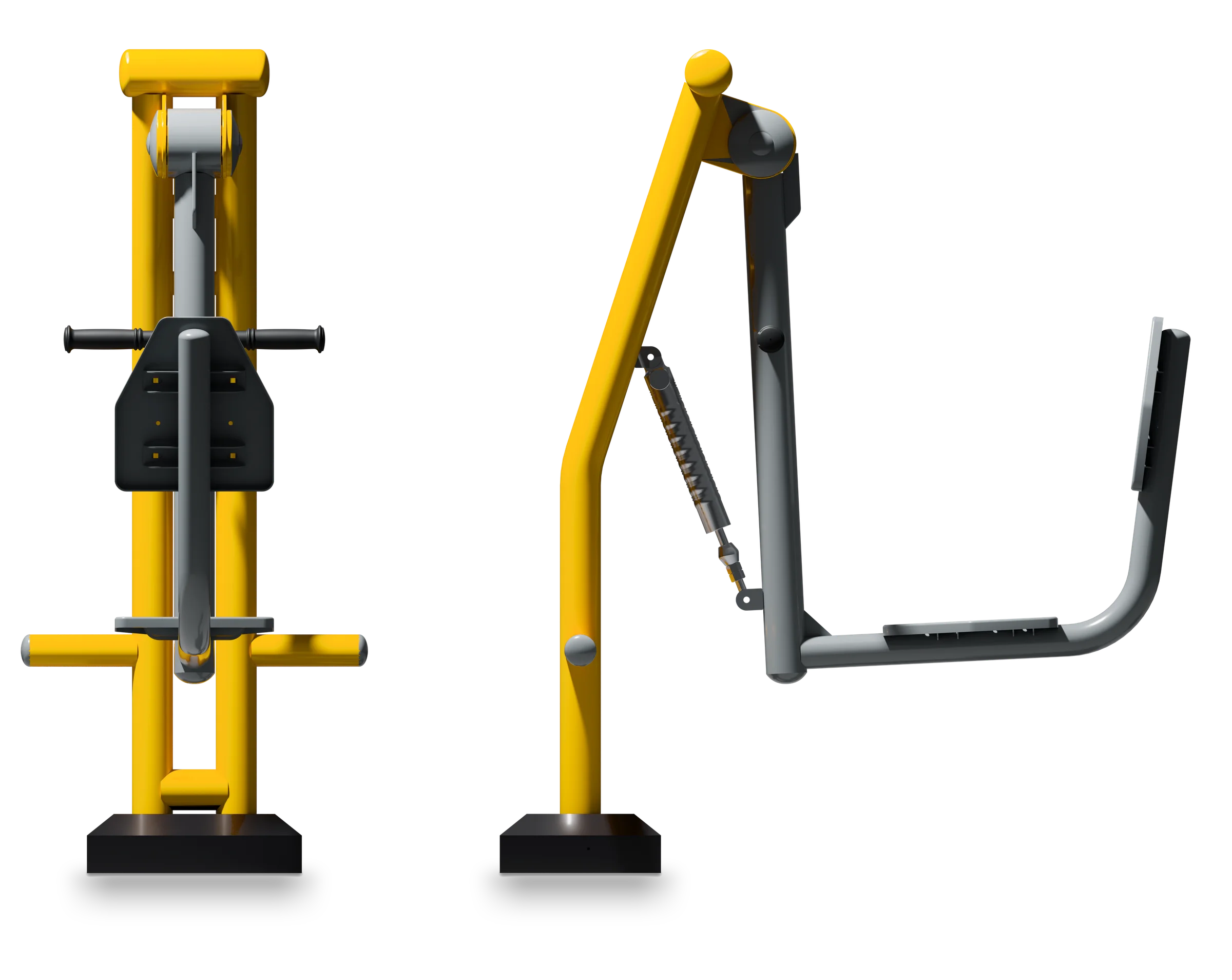 Leg Press Outdoor Machine — Rendering