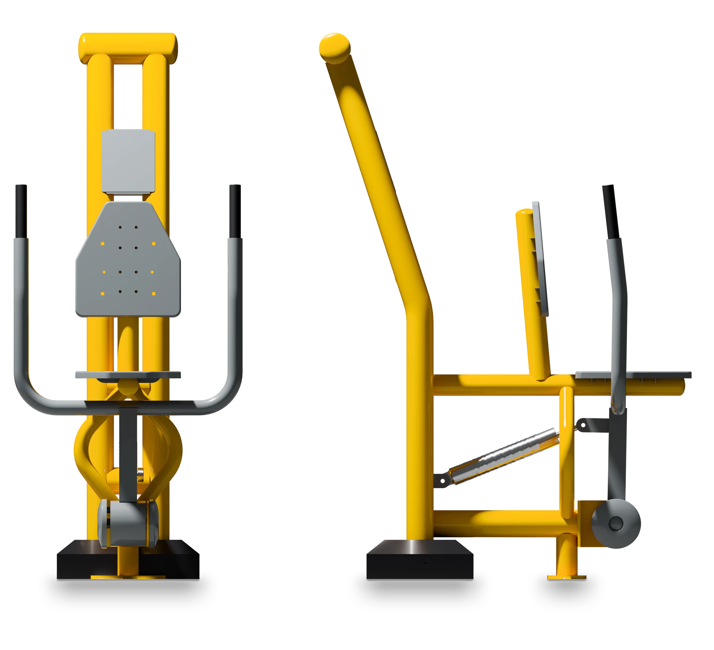 Chest Press Machine - Piston Machines — Rendering