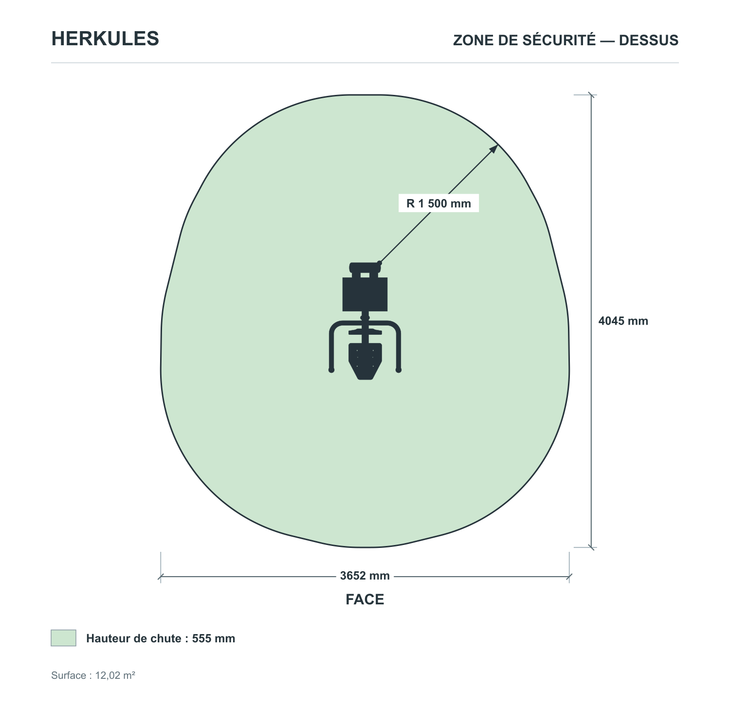 Push - Appareils de Musculation Piston — Zone de sécurité