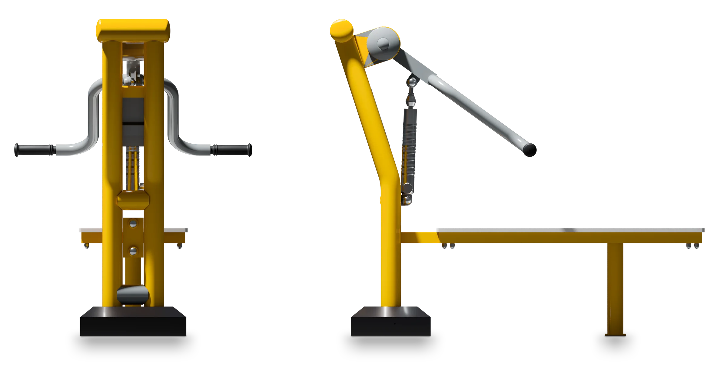 Bench Press - Piston Machines — Rendering