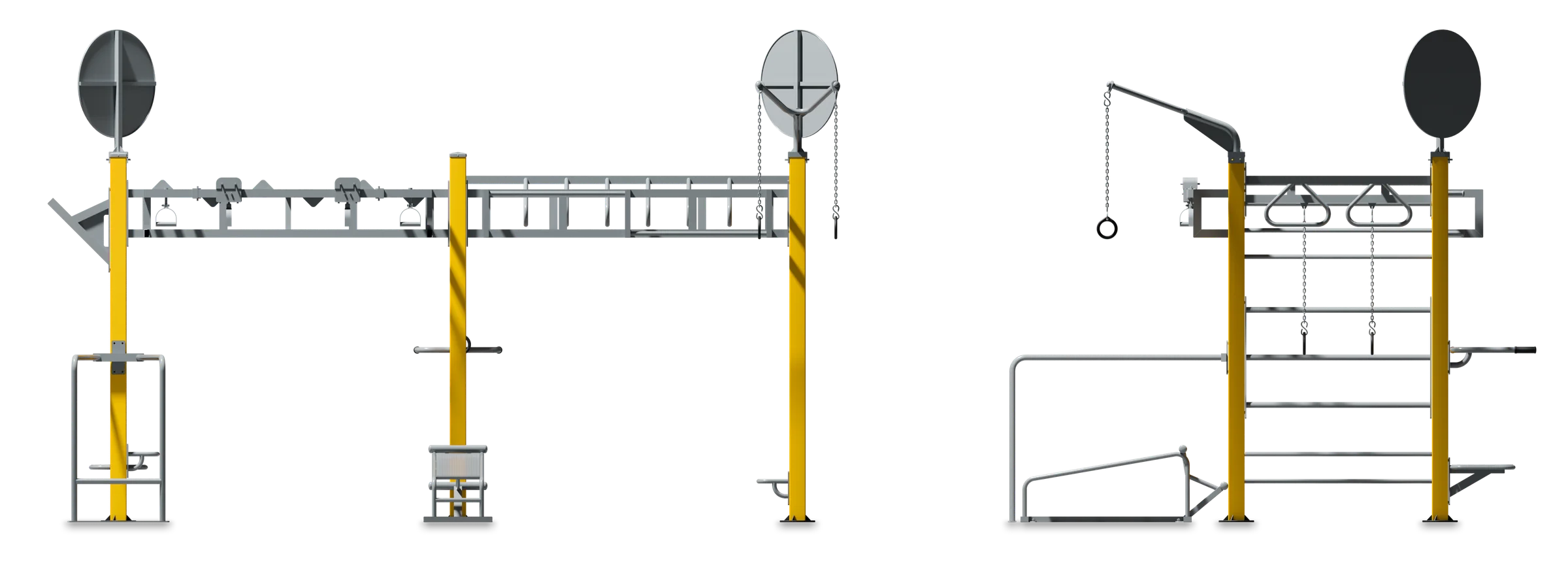 Station Cross Training - Street Workout stations — Rendering