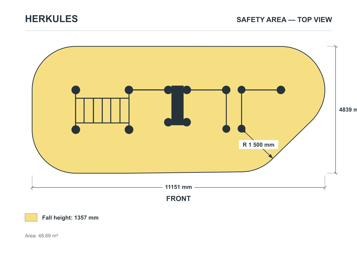 Station Fit - Street Workout stations — Safety area