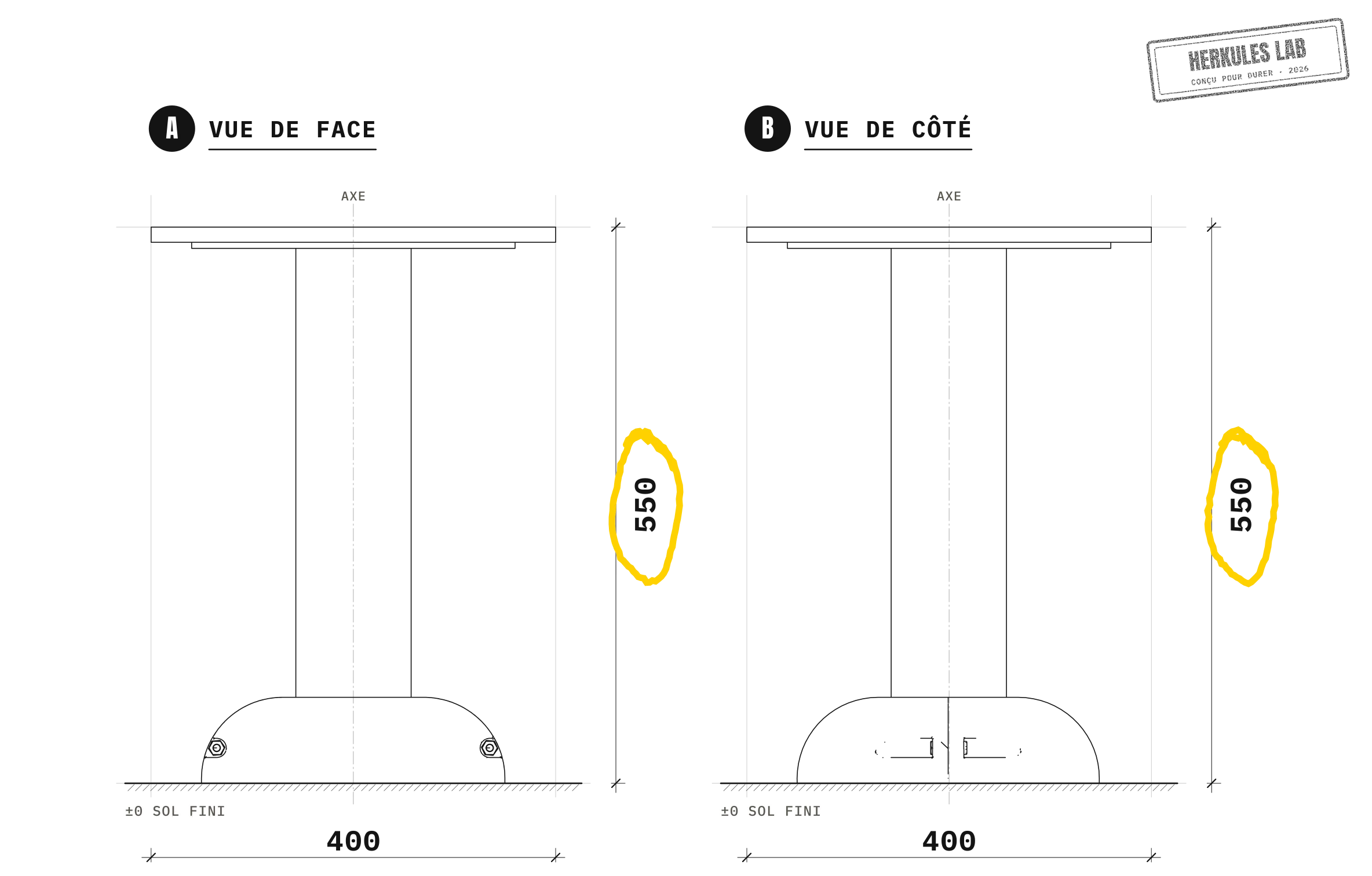 Plateau Step (L) - Stations Street Workout — Plan coté