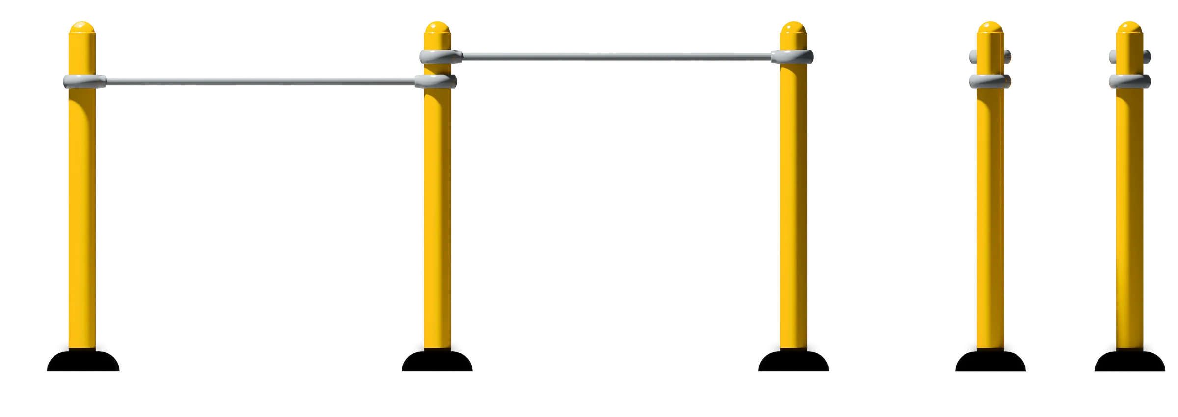 Double Parallel Bars - Street Workout stations — Rendering