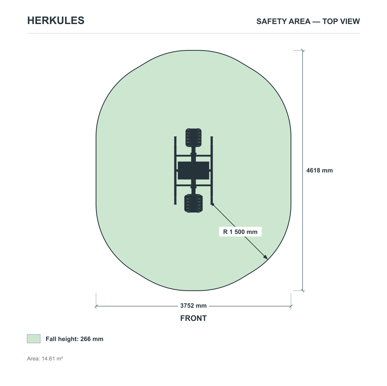 Surfeur - Children's fitness equipment — Safety area