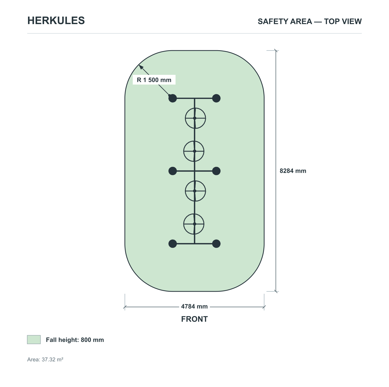Passage de Roues - Outdoor Ninja Course — Safety area
