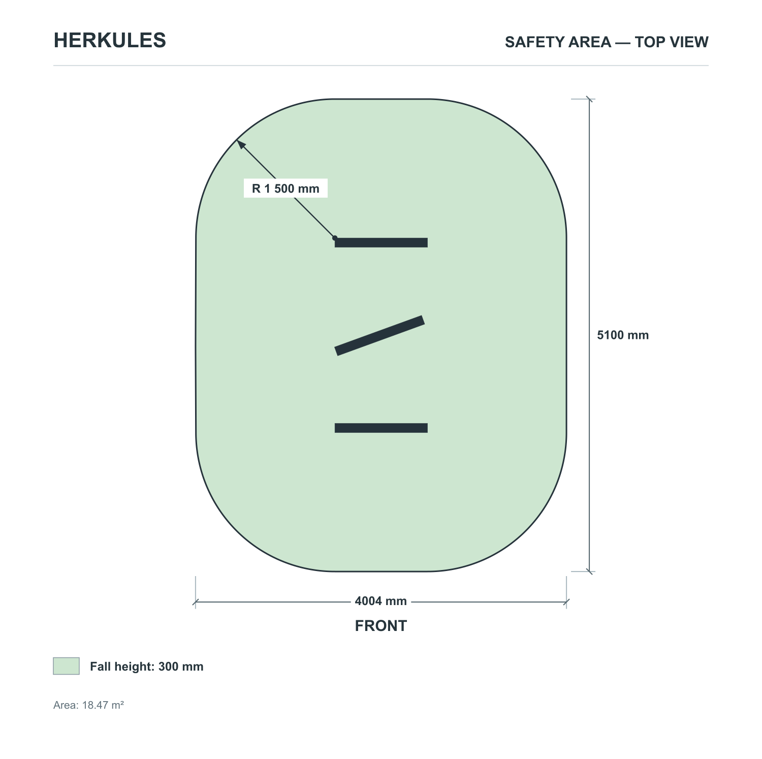 Triple Beams - Outdoor Ninja Course — Safety area