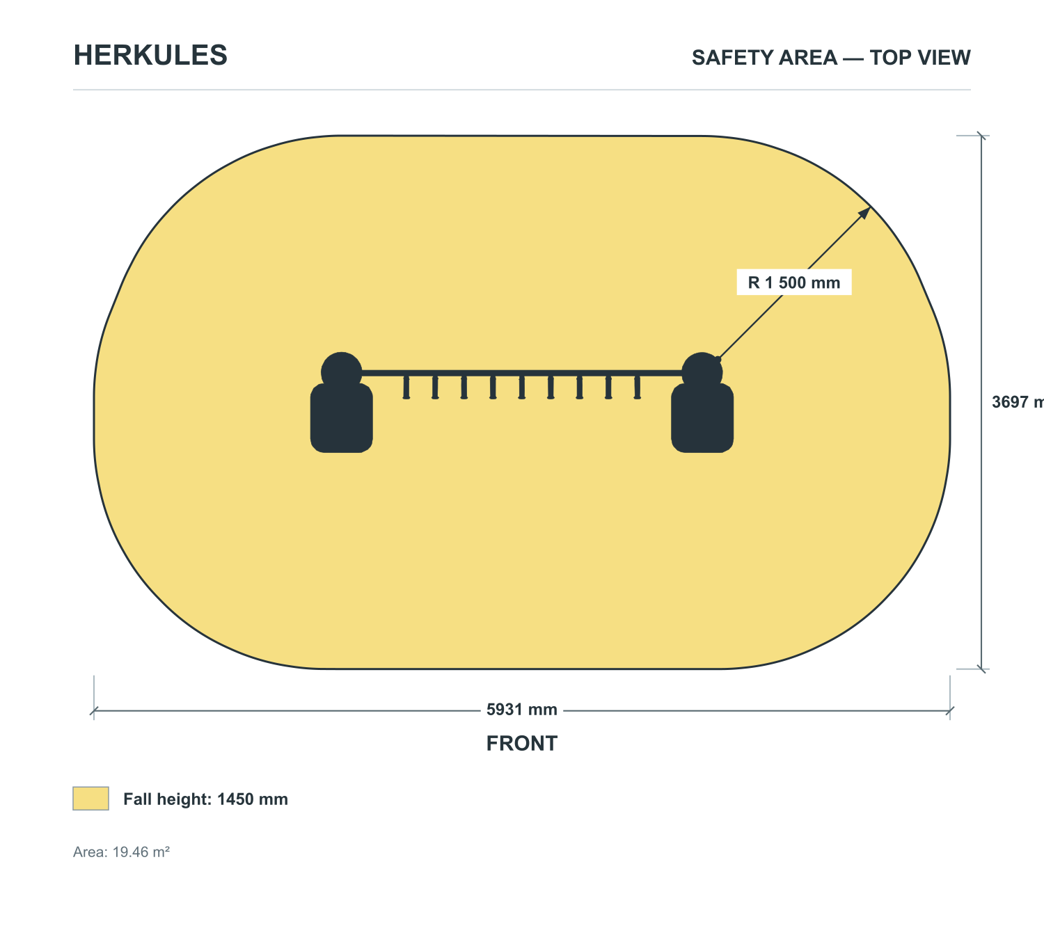 Skywalk - Outdoor Ninja Course — Safety area