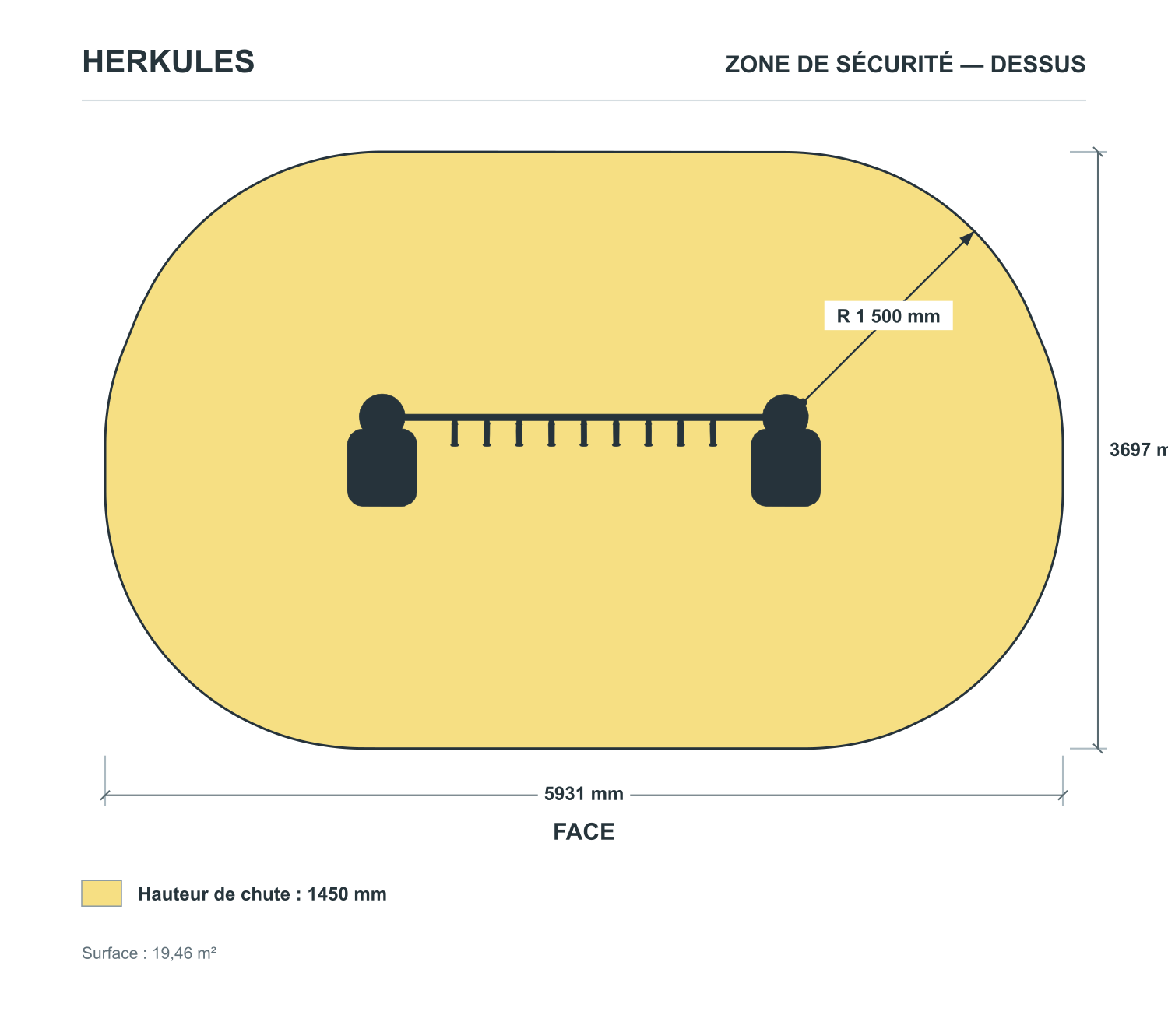 Skywalk - Parcours Ninja Extérieur — Zone de sécurité