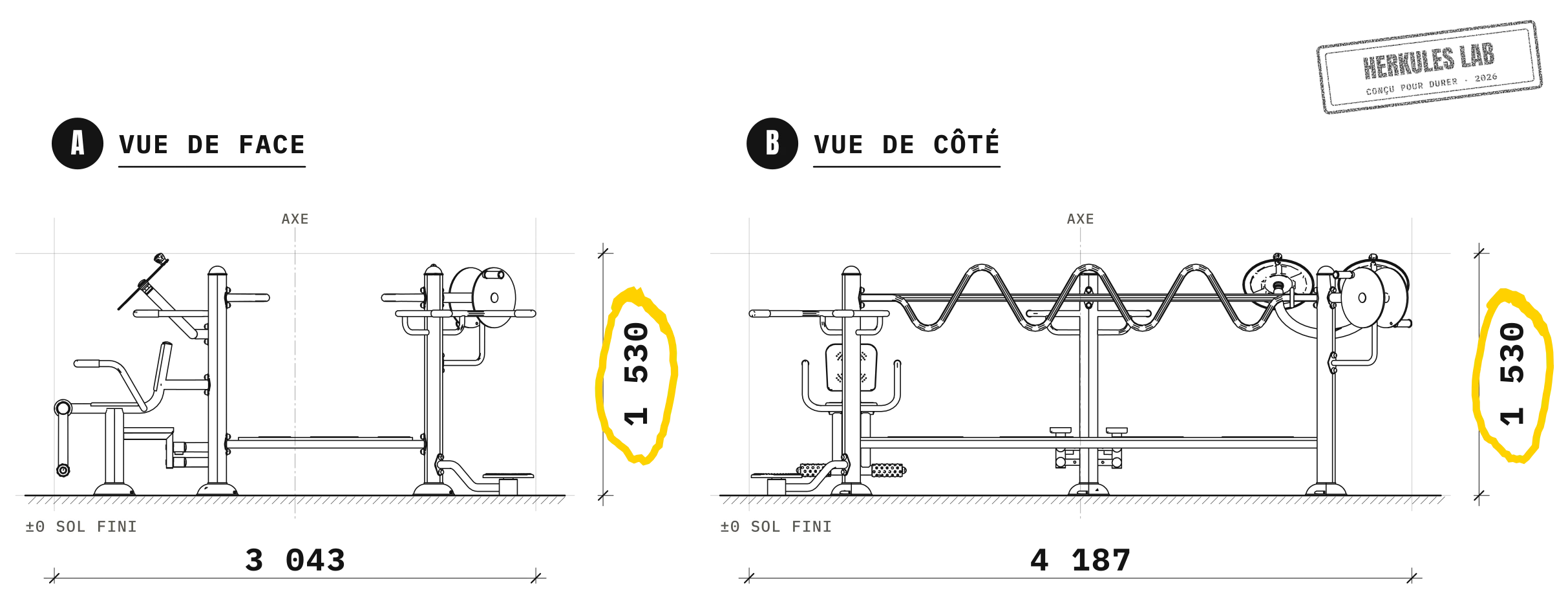 Station Mobilité - Sport Santé Sénior / PMR — Plan coté