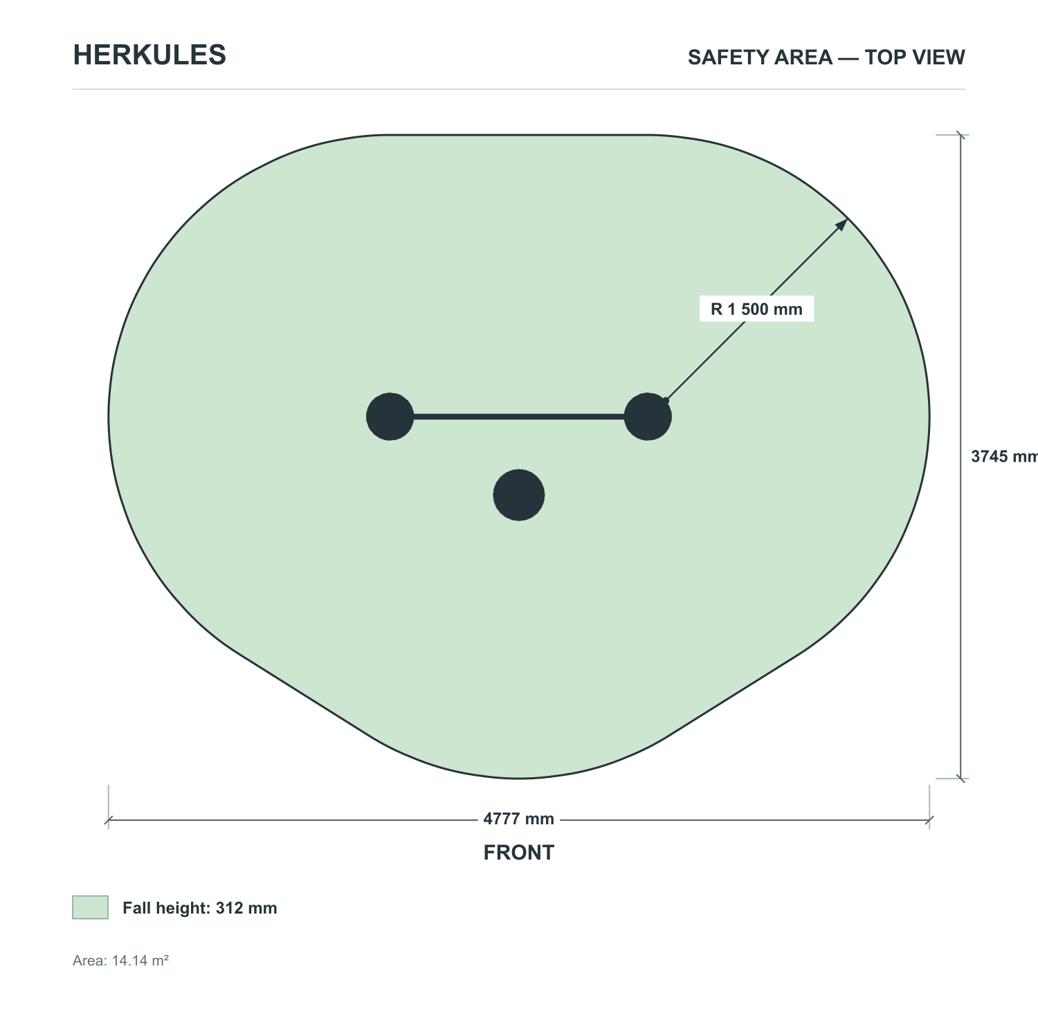 Balance Platform - Senior Health Sport / Reduced Mobility — Safety area