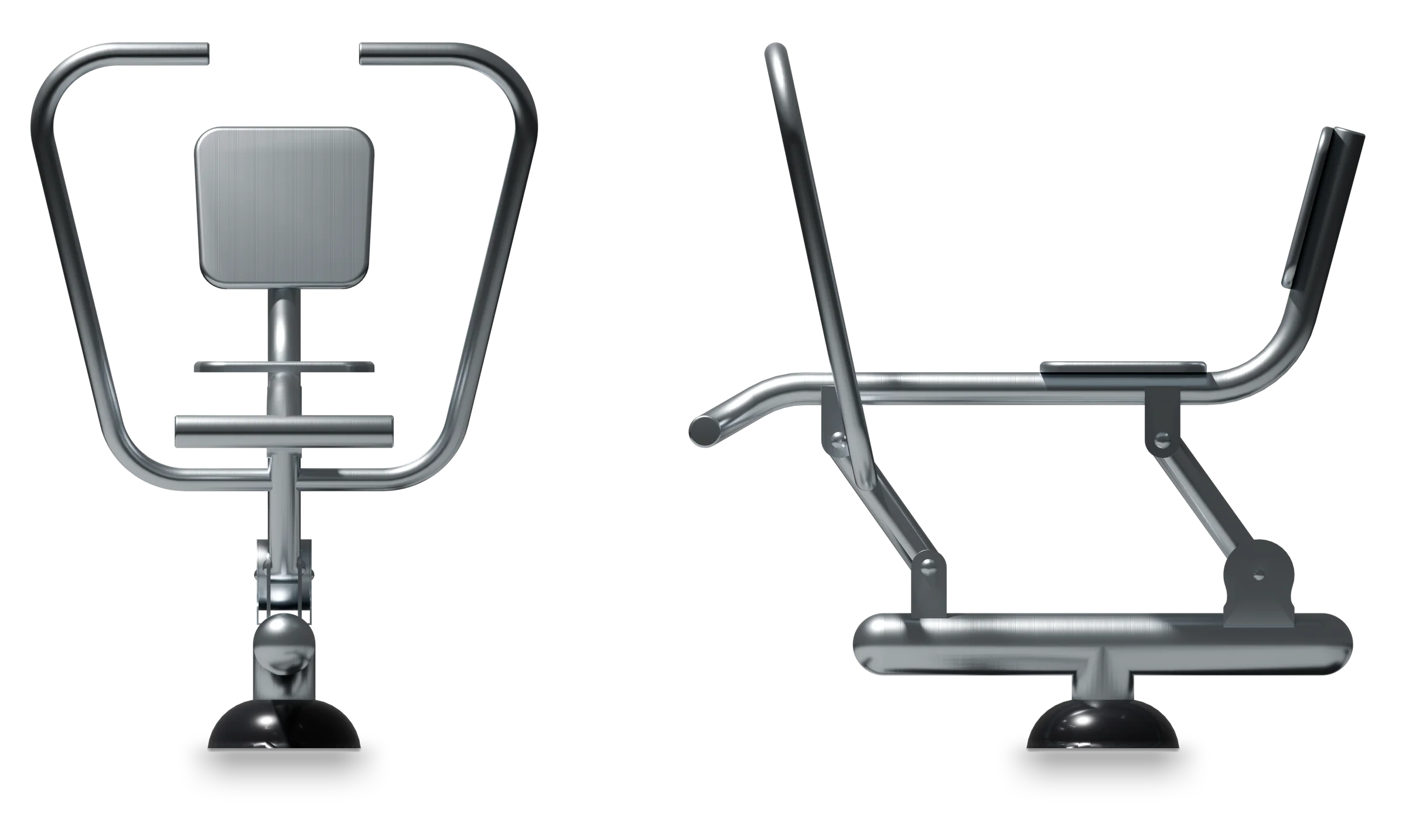 Rameur - Stainless steel fitness equipment — Rendering