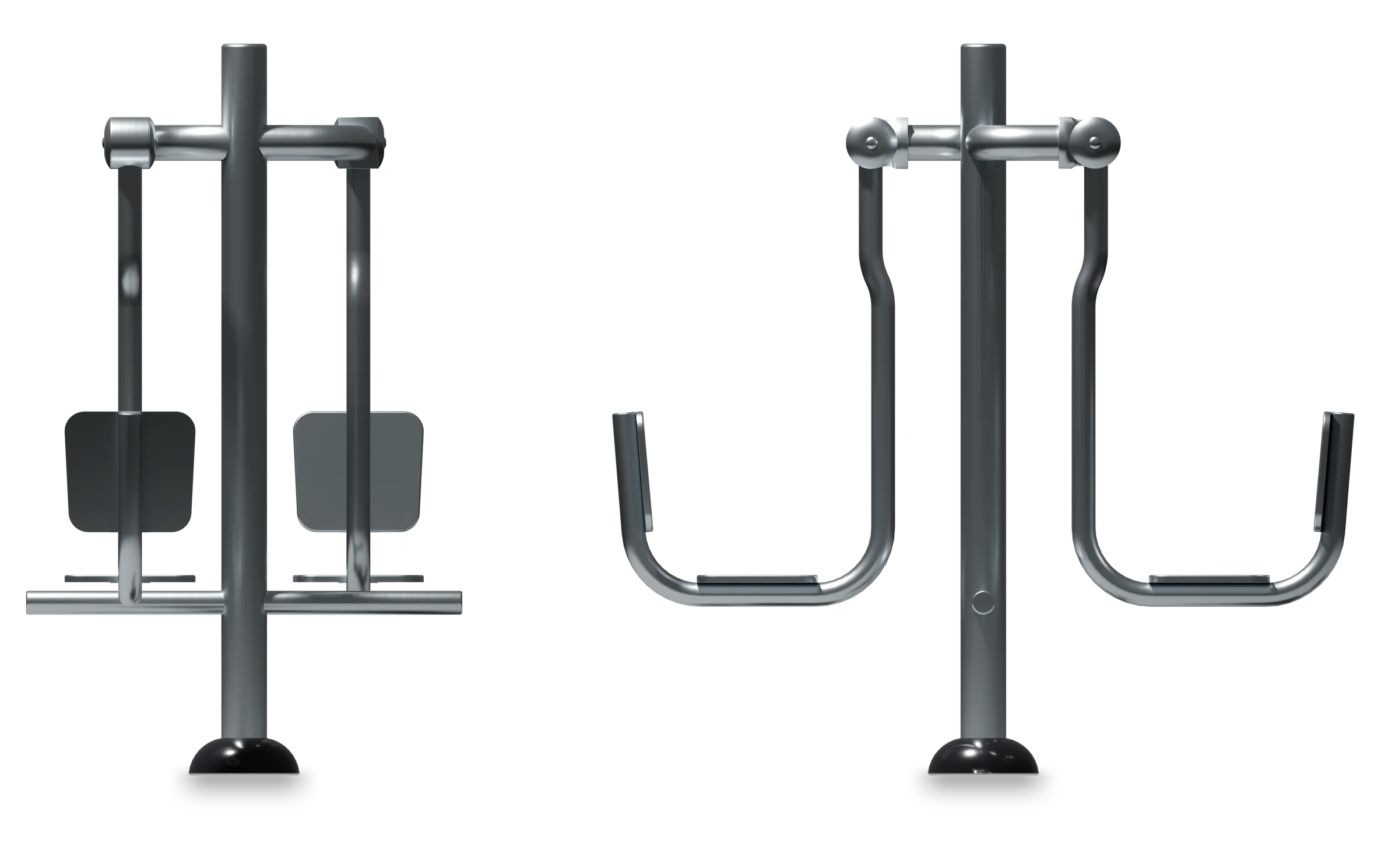 Leg Press - Stainless steel fitness equipment — Rendering