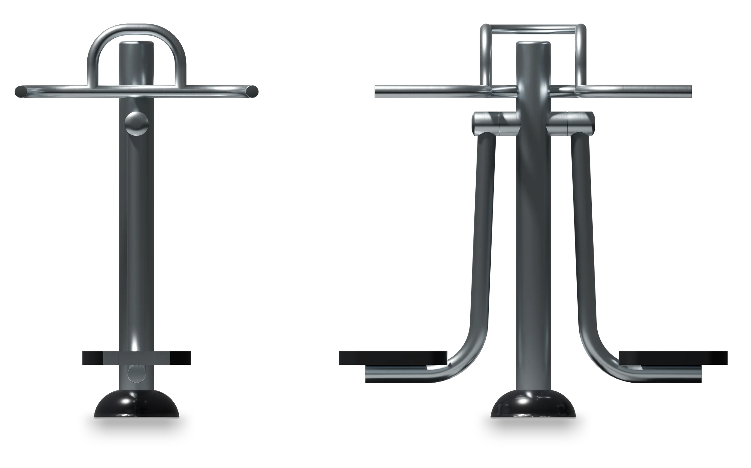 Surfer - Stainless steel fitness equipment — Rendering