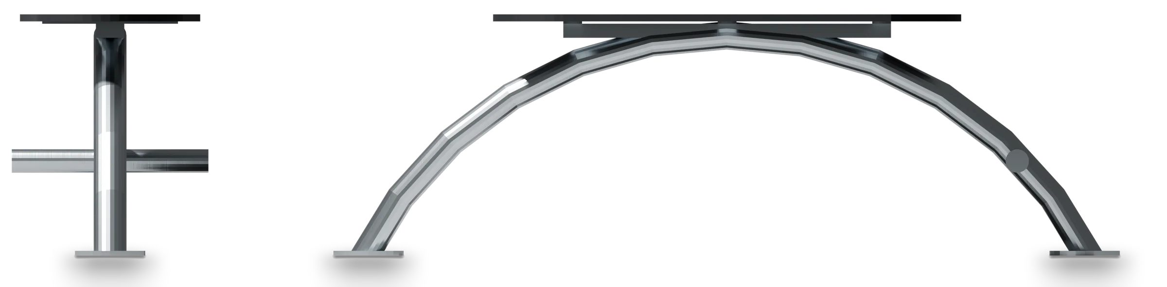 Ab bench - Stainless steel fitness equipment — Rendering