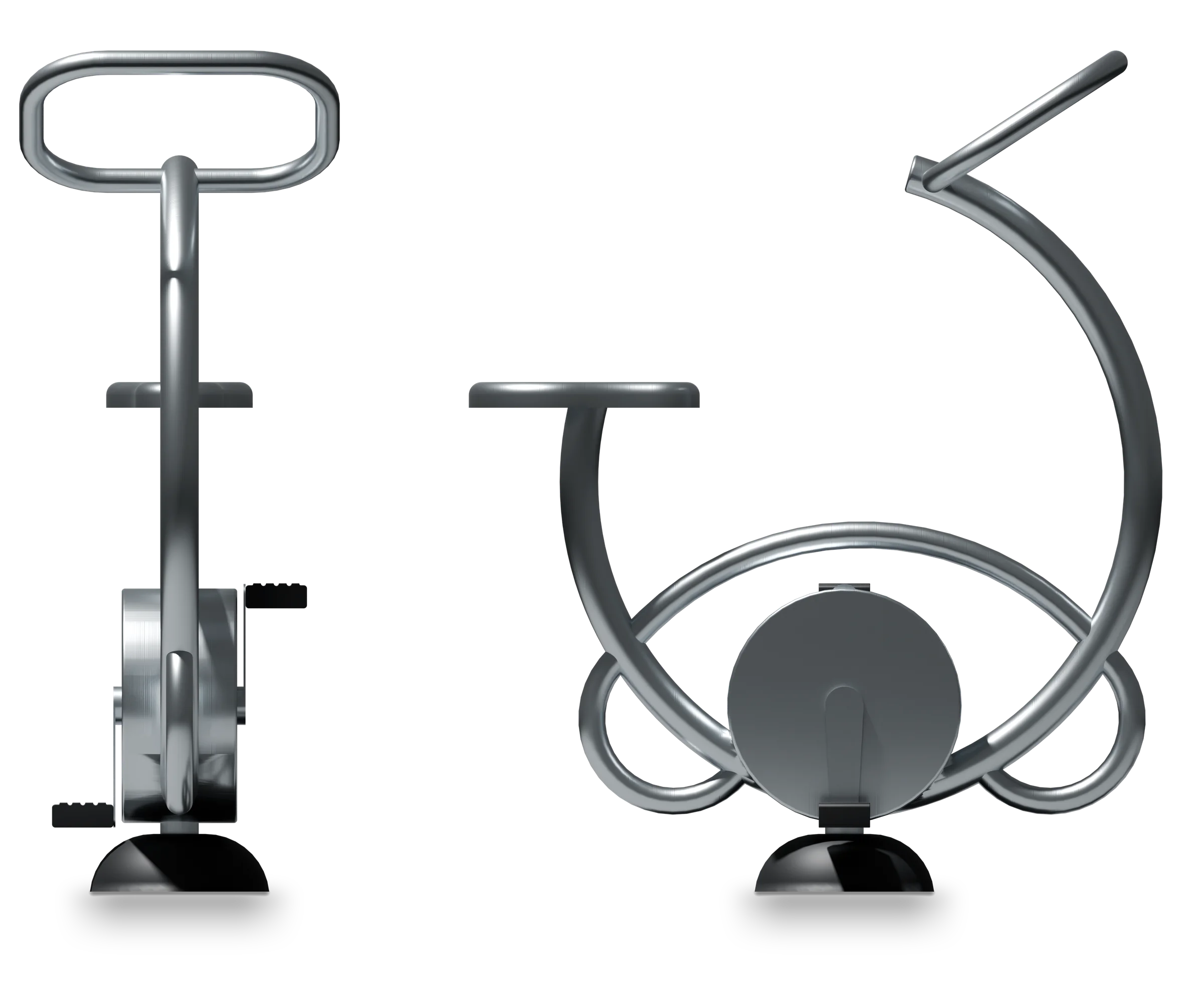 Bikes - Stainless steel fitness equipment — Rendering