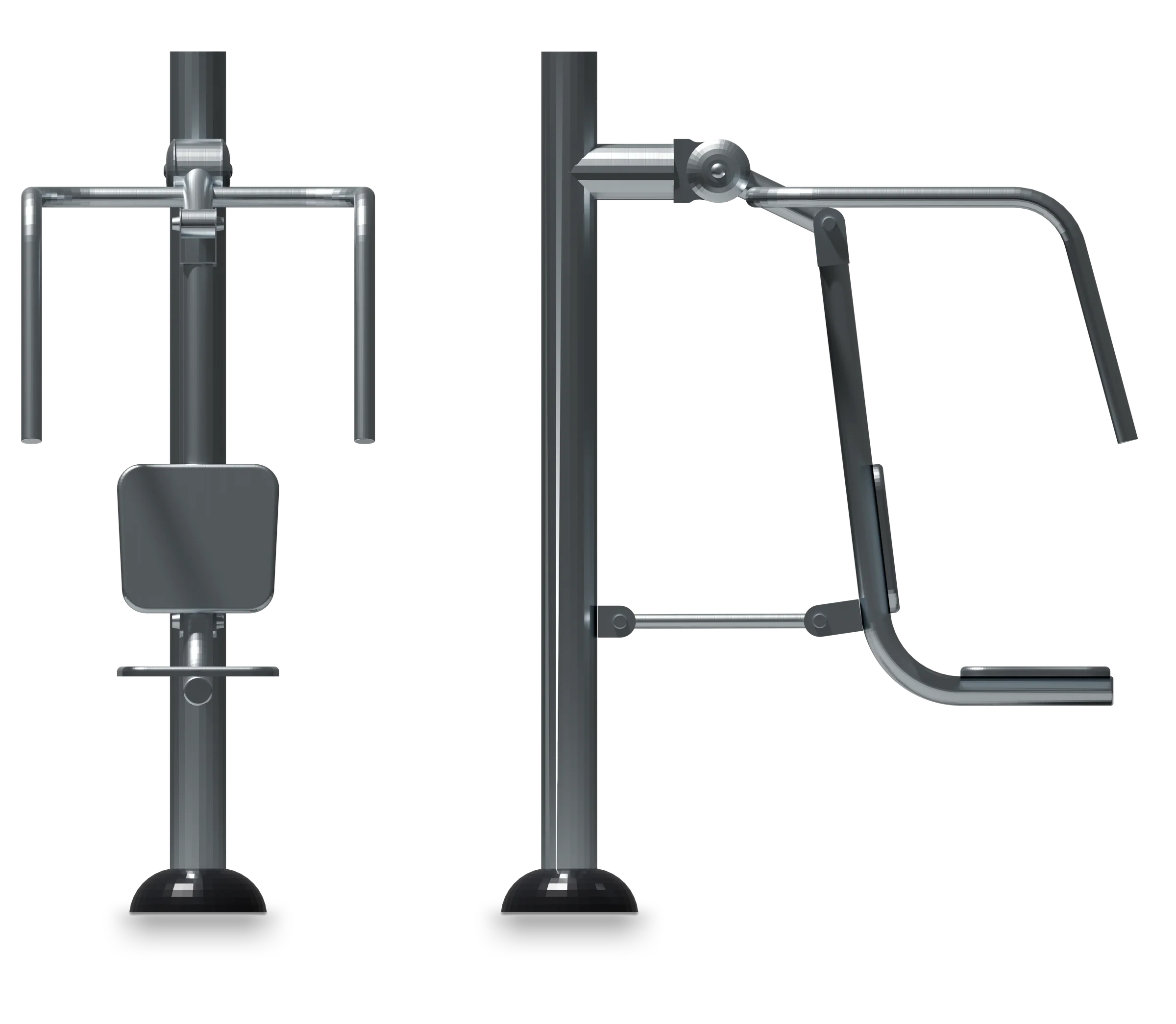 Push - Stainless steel fitness equipment — Rendering