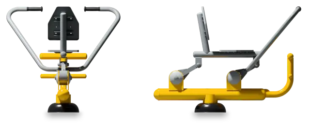 Rameur - Appareil de Fitness Extérieur — Rendu