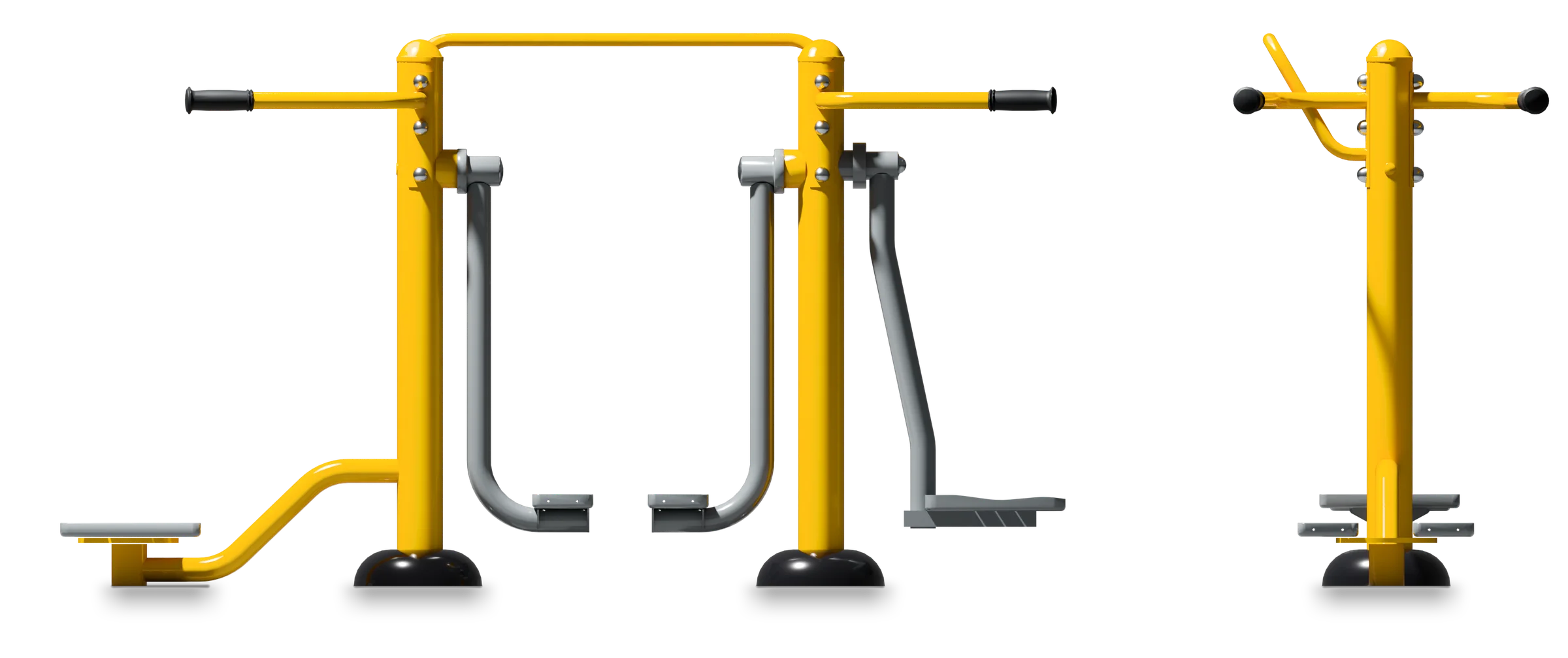 Surfer + Walker + Twister - Outdoor Fitness Equipment — Rendering