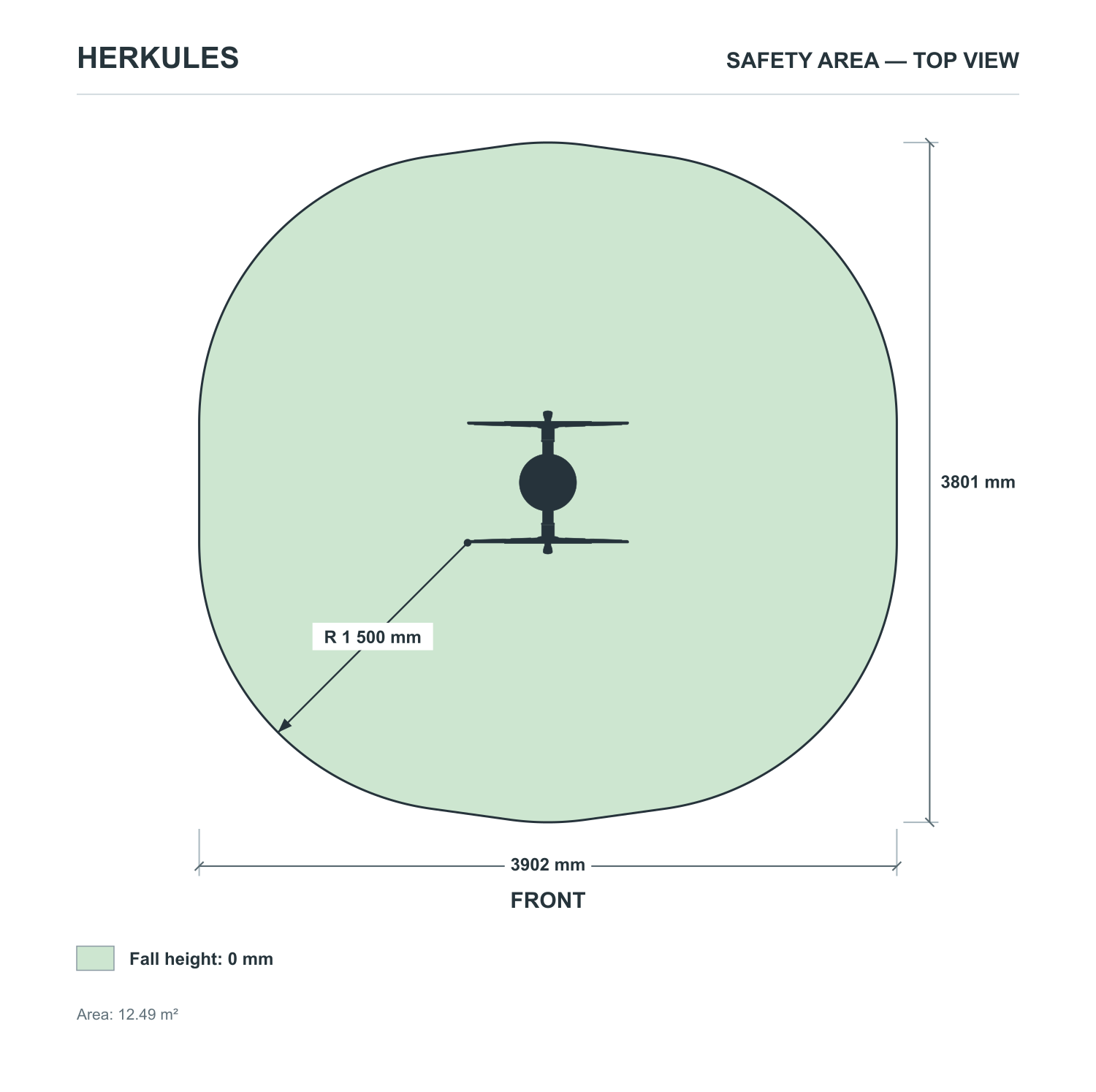 Ferris Wheel - Outdoor Fitness Equipment — Safety area