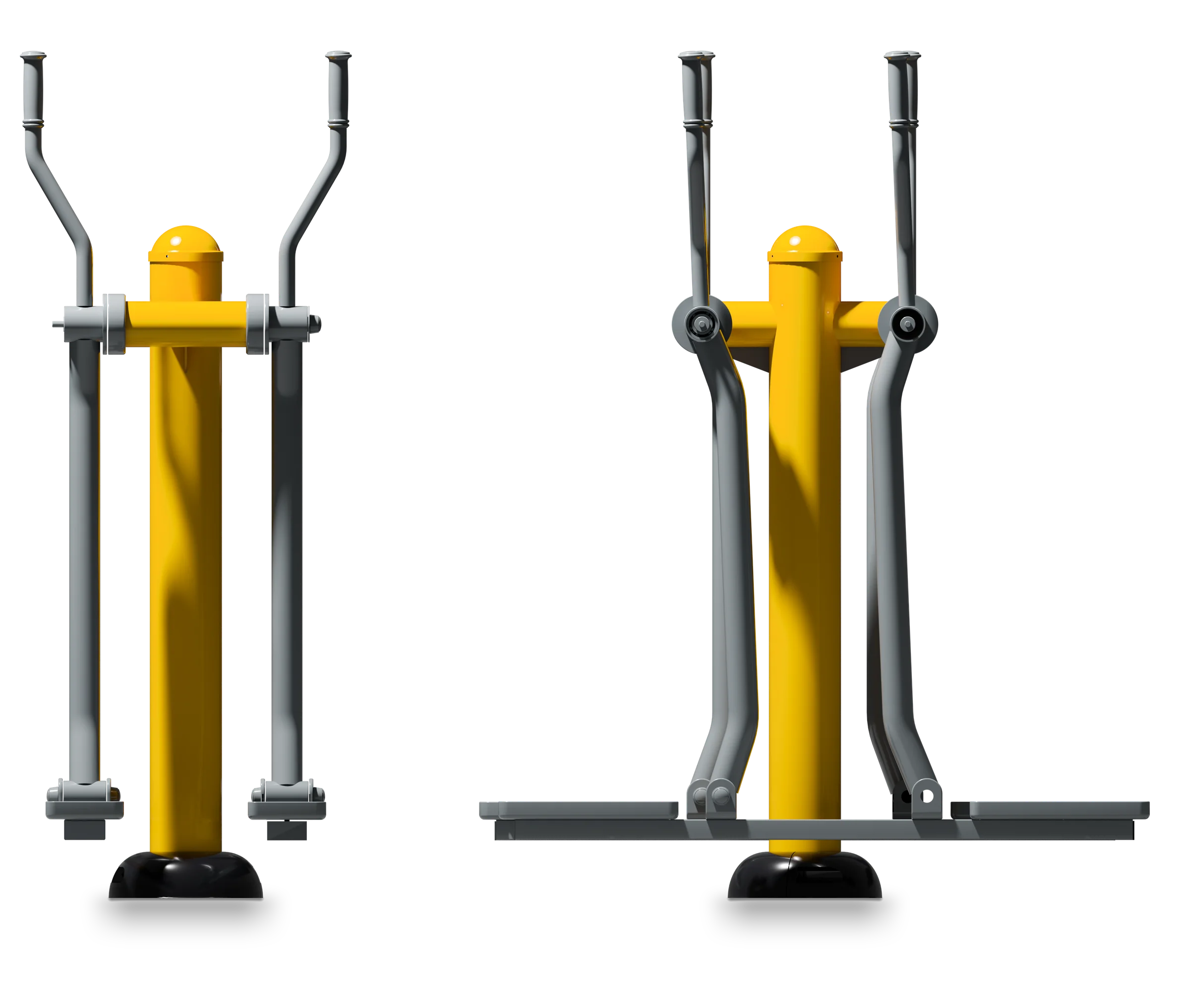 Double Skater - Outdoor Fitness Equipment — Rendering