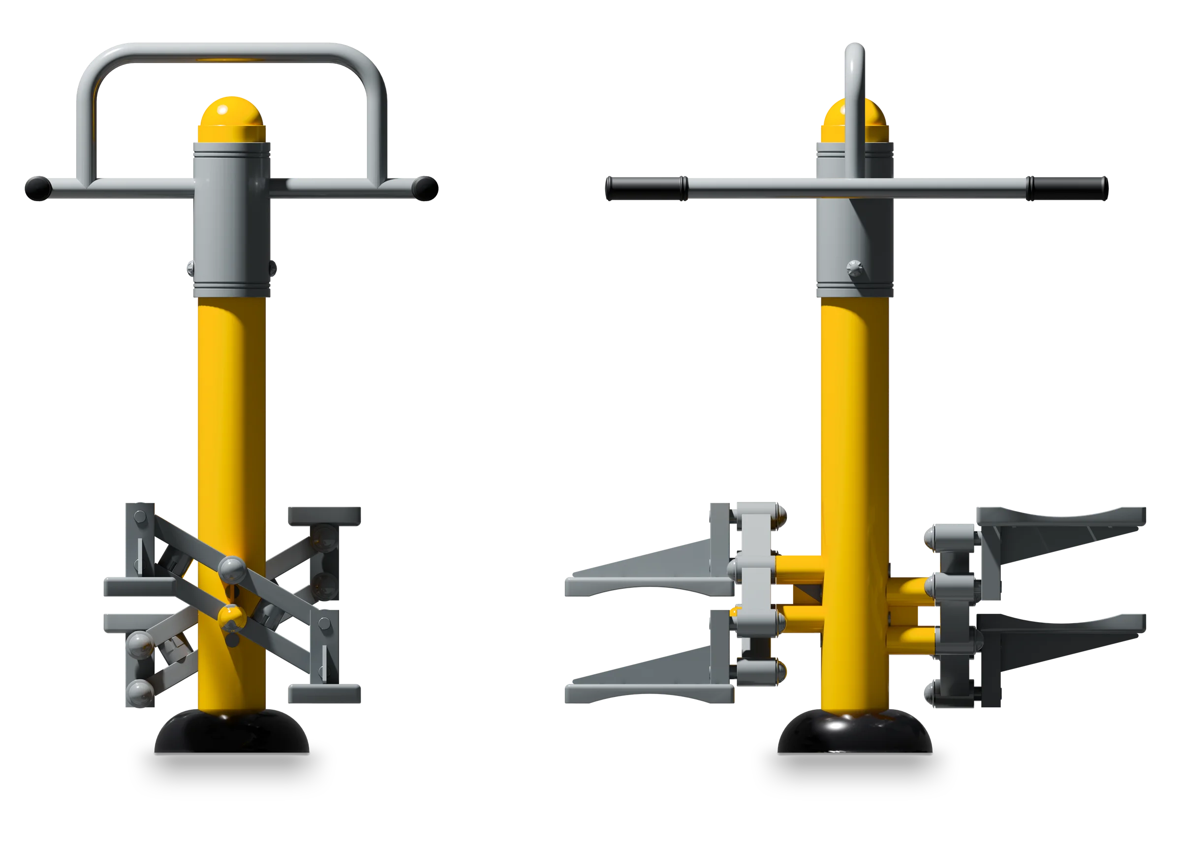 Stepper Double - Outdoor Fitness Equipment — Rendering
