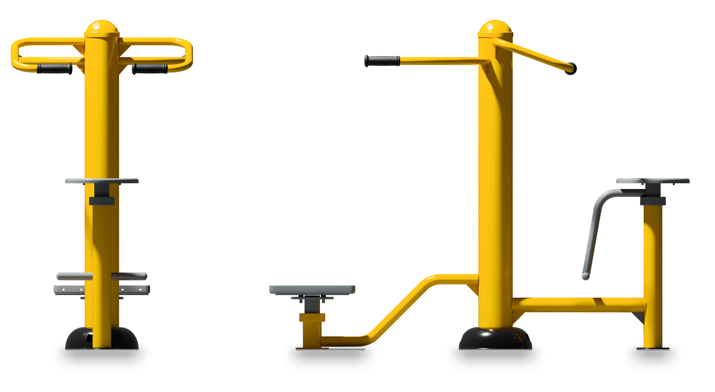 Twister Sit-Stand - Outdoor Fitness Machine — Rendering