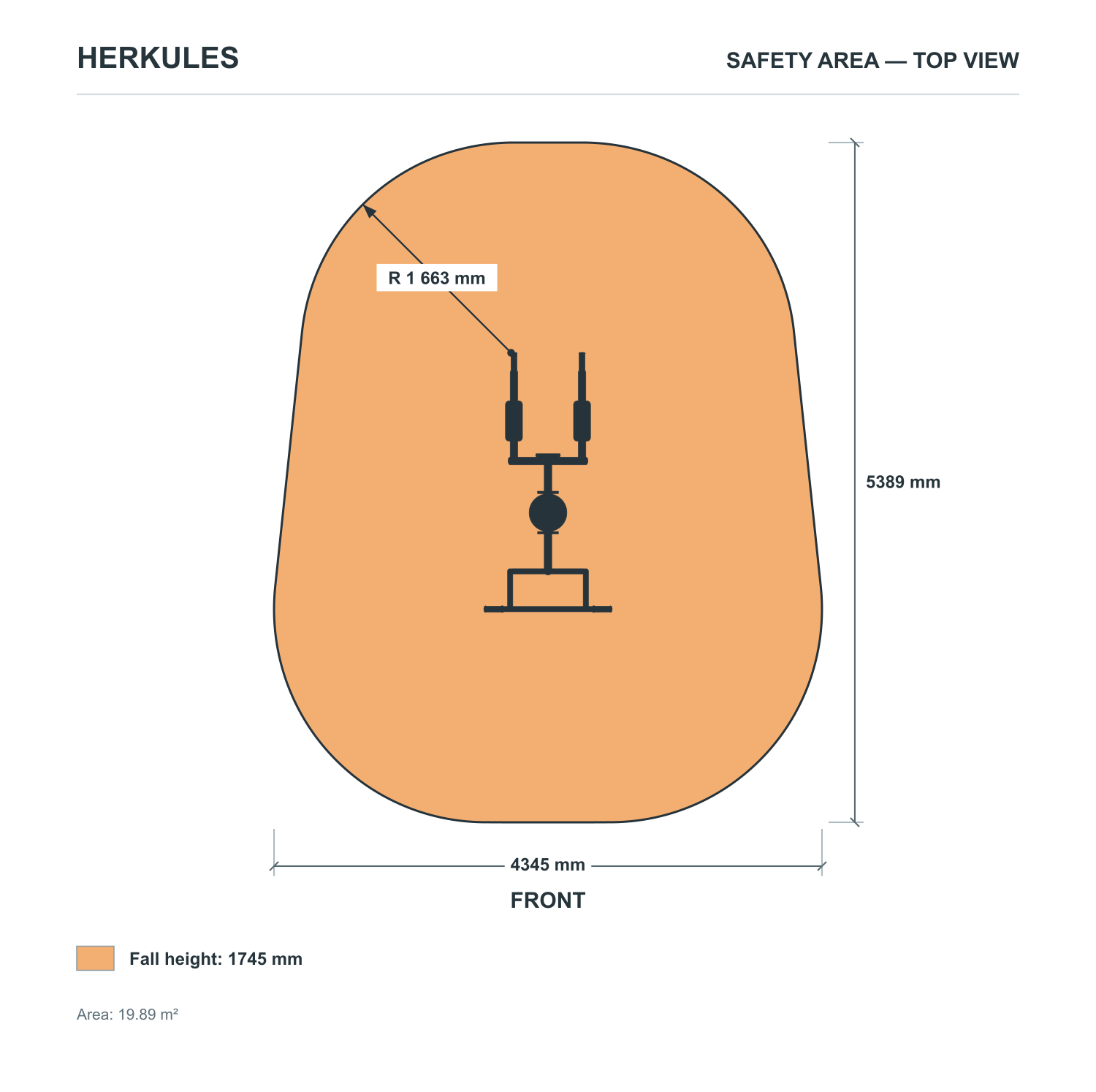 Chaise Romaine + Echelle - Outdoor Fitness Equipment — Safety area