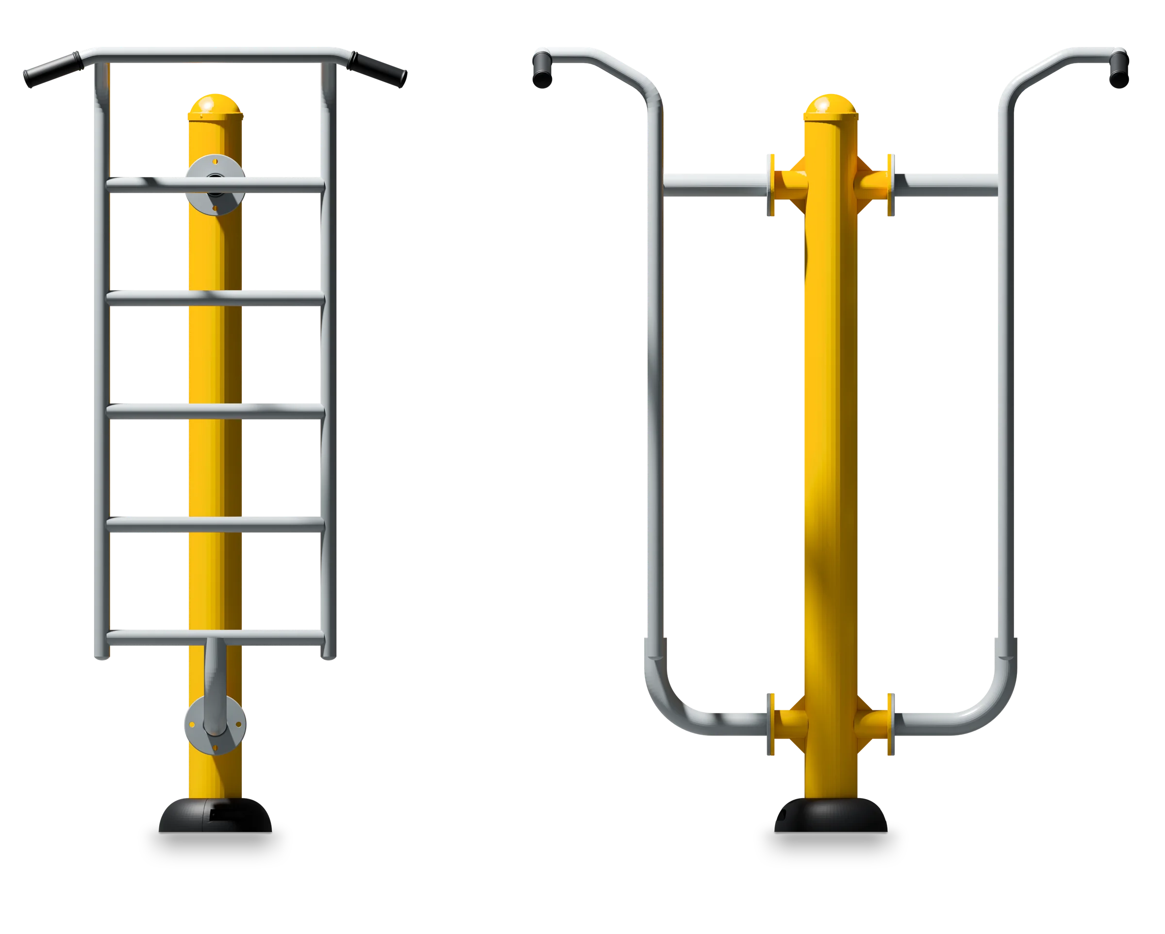 Double Traction Ladder - Outdoor Fitness Equipment — Rendering