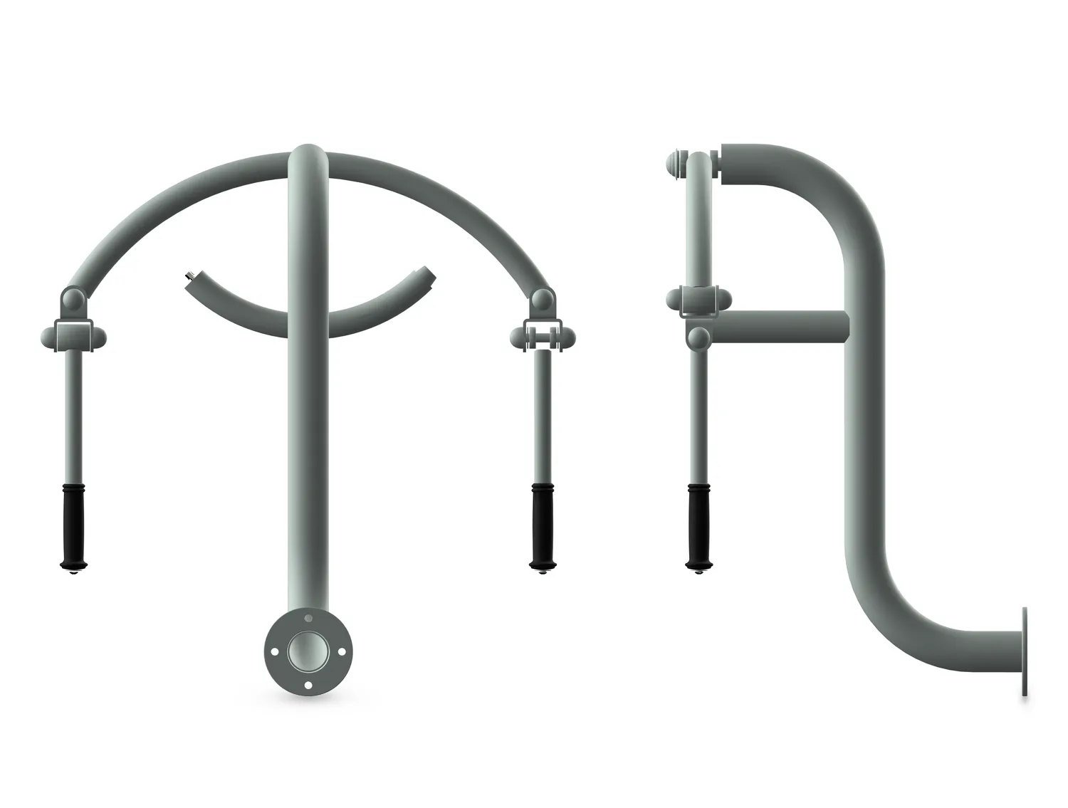 Arm Trainer - Outdoor Fitness Stations — Rendering