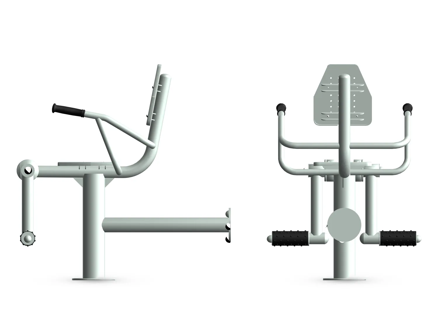 Leg Extension - Outdoor Fitness Stations — Rendering