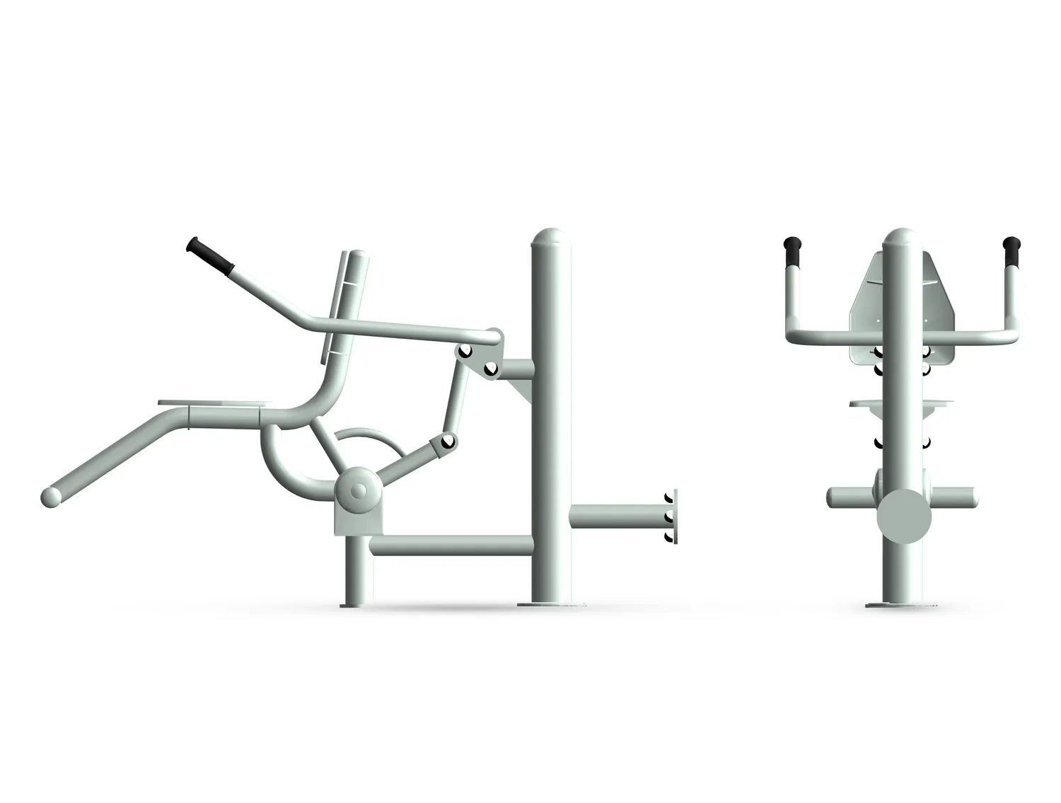 Low Pull Up - Outdoor Fitness Stations — Rendering