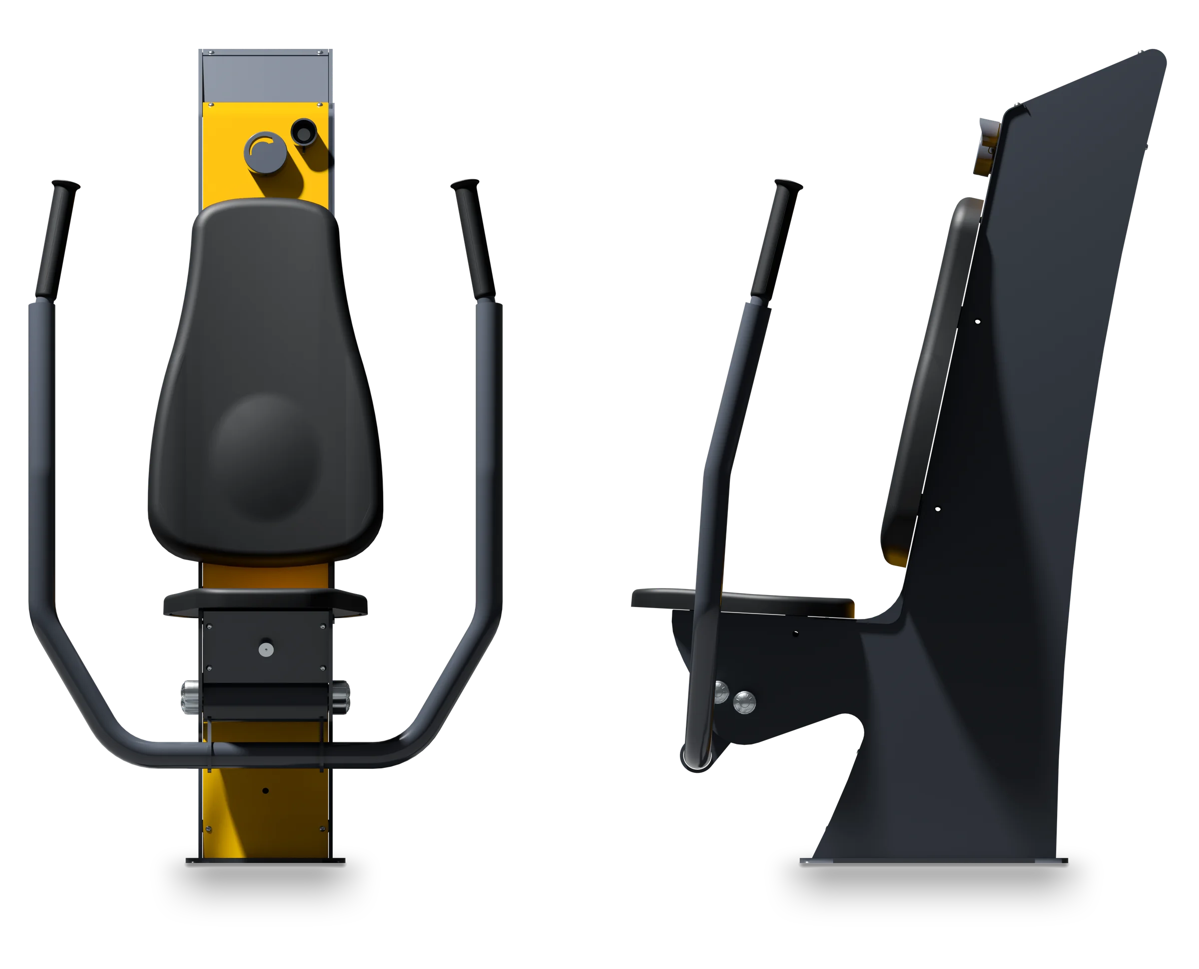 Pectorale Press - Fitness equipment with USB charging — Rendering