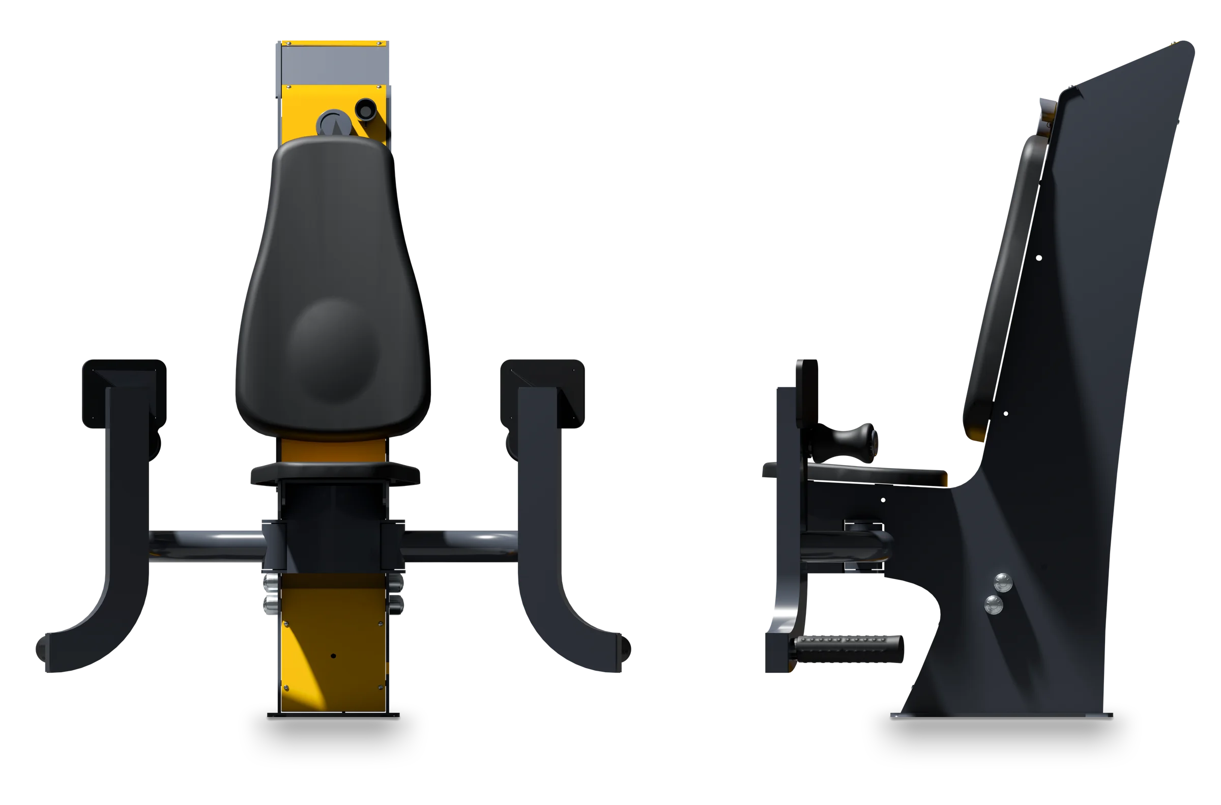 Adductor - Fitness equipment with USB charging — Rendering