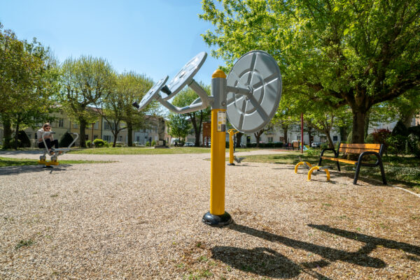 Tai Chi Wheel + Big Wheel - Outdoor Fitness Equipment