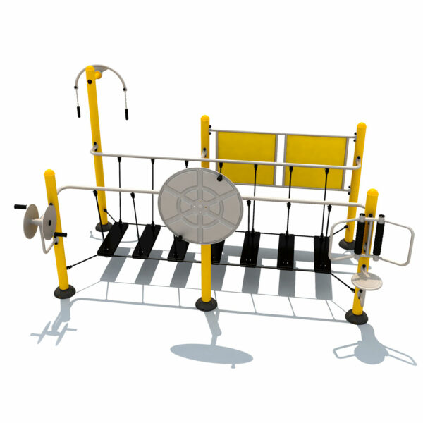 The Balance Station is a sequence of equipment designed to train balance maintenance in seniors.