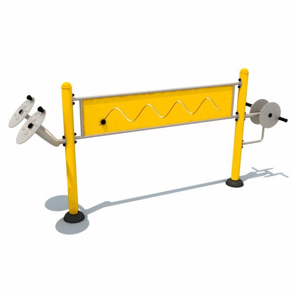 The arm station allows for strengthening the upper body in seniors and also for PRM.