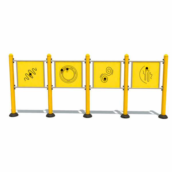 The game panels enable seniors to improve their mobility and coordination.