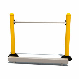 The balance beam allows seniors to work on balance and motor skills.
