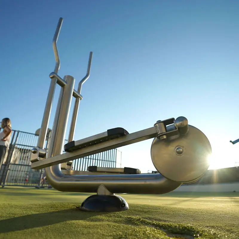 appareil de fitness inox vélo elliptique herkules